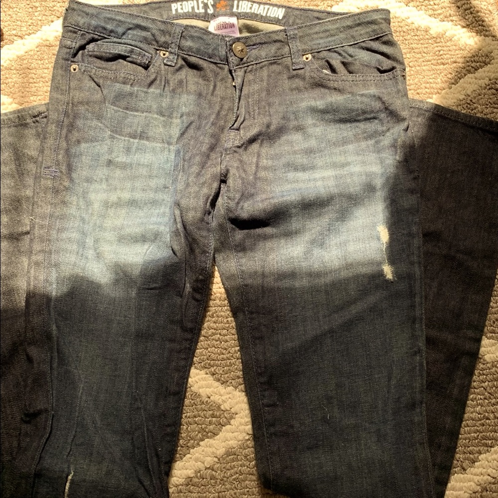 PEOPLE’S LIBERATION- navy blue jeans